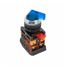 Переключатель ANLC-22 2P синий с подсветкой 380В NO+NC EKF PROxima  psw-anlc-2p-b-380  EKF