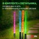 Cветильник садовый декоративный Пузырьки на солнечной батарее, ERASF024-22 4 шт 53 см  Б0044231  ЭРА