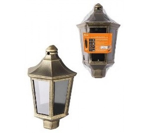 Светильник садово-парковый НБУ 06-60-003 настенный, пластик, расс. поликарбонат, бронза   SQ0330-1403  TDM