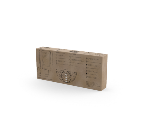 Светильник светодиодный консольный уличный Avenue 50W 5000lm 5000K 190-250V IP65 355*155*57мм черный КСС "Д"  629536350  Gauss