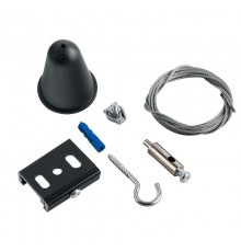 Комплект для подвесного монтажа STR-30-B-MK-5 для трехфазного шинопровода черный 5м  Б0049764  ЭРА