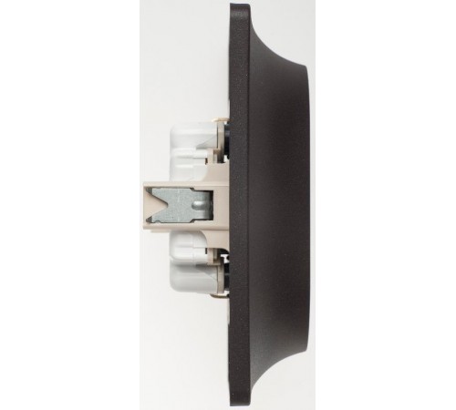 Glossa Шоколад Розетка 2-ая с заземлением, 16А (в сборе)  GSL000824  SE