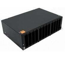 Бокс оптич.FO-19V-3U-12xSLT-W130H30-96UN-BK ун.19"выд.,с пол.,от8до96п(SC,duplexLC,ST,FC),со сп.пл.,б.пиг.и пр.ад.,3U,чер.  401221  Hyperline