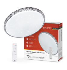 Светильник светодиодный COMFORT MYSTERY 75Вт 230В 3000-6500K 6000Лм 500x65мм с пультом ДУ  4690612034829  IN HOME