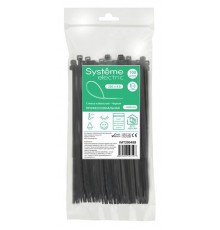 Стяжка кабельная 200х4.8 Чёрная (100шт)  IMT20048B  SE