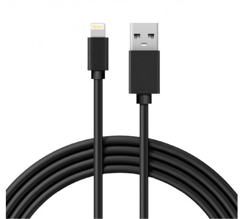 USB кабель для iPhone 5/6/7 моделей шнур 1 м черный  18-1122  REXANT