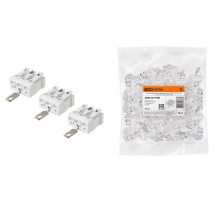 Клемма пружинная соединительная КСПз3-L+N+PE, 16 A, с заземлением под винт  SQ0510-0108  TDM