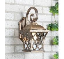 Светильник садово-парковый Cassiopeya D черное золото настенный  a025295  Elektrostandard