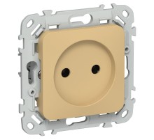 FLITE Розетка без заземления без шторок быстрозажимные клеммы 10А РС01-1-ФлШм шамуа  FI-R10-10-1-K89  IEK