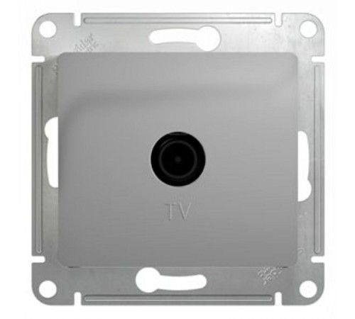 Glossa Алюминий TV Розетка одиночная 1DB  GSL000391  SE