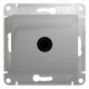 Glossa Алюминий TV Розетка одиночная 1DB  GSL000391  SE