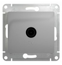 Glossa Алюминий TV Розетка одиночная 1DB  GSL000391  SE