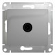 Glossa Алюминий TV Розетка одиночная 1DB  GSL000391  SE