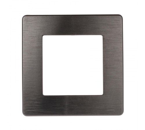 Рамка для розеток и выключателей серия 12 12-5101-12 на 1 пост, сатин, графит  Б0052505  ЭРА