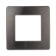 Рамка для розеток и выключателей серия 12 12-5101-12 на 1 пост, сатин, графит  Б0052505  ЭРА