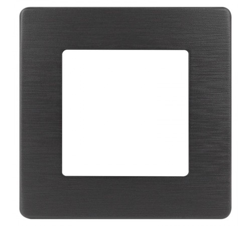 Рамка для розеток и выключателей серия 12 12-5101-12 на 1 пост, сатин, графит  Б0052505  ЭРА