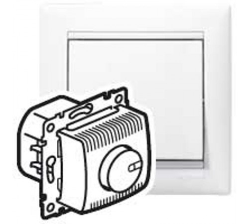 Valena Белый Светорегулятор поворотный 100-1000W для л/н, галог. ламп с обмоточным т-ром  770060  Legrand