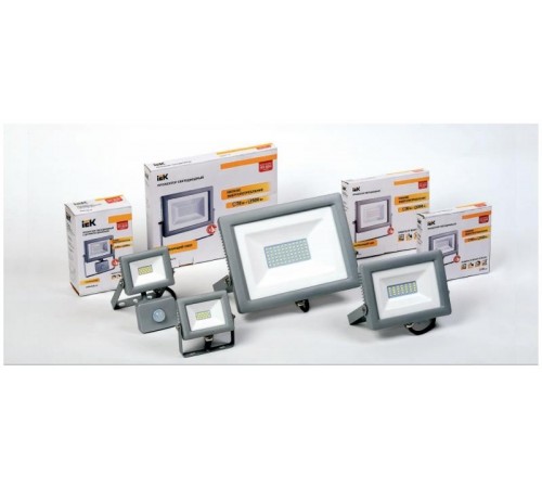 Прожектор светодиодный СДО 07-50 50Вт 6500К IP65 серый  LPDO701-50-K03  IEK