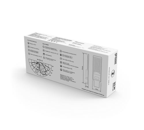 Светильник светодиодный консольный уличный Avenue 30W 3000lm 5000K 190-250V IP65 316*130*57мм черный КСС "Ш" LED 1/20  629534330  Gauss