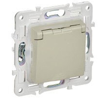SKANDY Розетка з/к/ш кр. 16А IP44 SK-R11B бежевый  SK-R16-16-44-K10  IEK