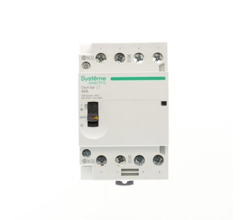 Контактор модульный 4P 4НО 40A AC 400В-230В City9  C9C32440 Systeme Electric