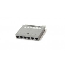 Кассета PPTR-CSS-1-6xRJ45-C6-SH-STL для медных претерминированных решений, 6 экранированных портов RJ-45 категории 6  235661  Hyperline