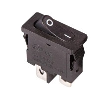 Выключатель клавишный 250V 6А (2с) ON-OFF черный Mini  36-2050  REXANT