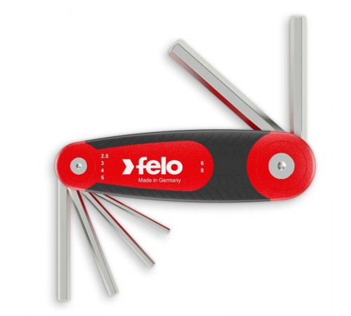 Набор раскладной шестигранных ключей 6шт HEX 2,5-8,0 34500721  34500721  Felo