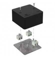 Коробка огнестойкая для кабель-канала 40-0460-FR2.5-6 Е15-Е120 RAL9005 85х85х45 (44 шт/кор) черная  40-0460-9005-FR2.5-6  Промрукав