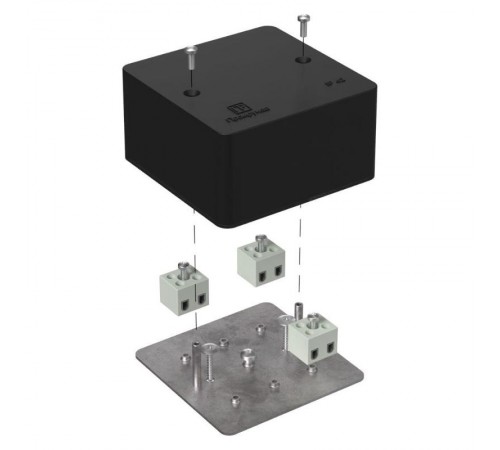 Коробка огнестойкая для кабель-канала 40-0460-FR2.5-6 Е15-Е120 RAL9005 85х85х45 (44 шт/кор) черная  40-0460-9005-FR2.5-6  Промрукав