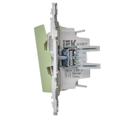SKANDY Выключатель 2-клавишный с индикацией 10А SK-V09M мятный  SK-V20-1-10-K06  IEK