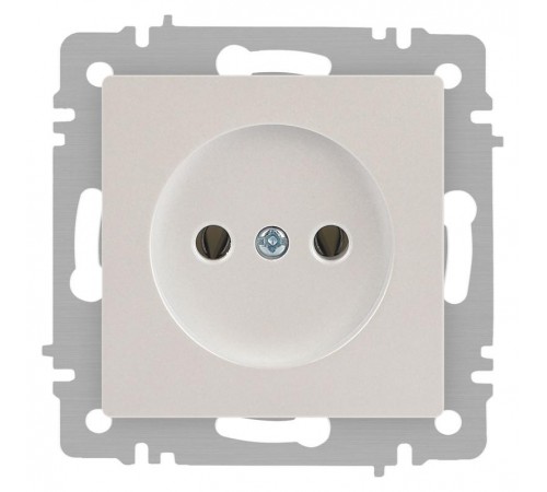 Розетка Intro Accent 6-201-06 2P, 16А-250В, IP20, СУ, перламутр  Б0063667  Intro