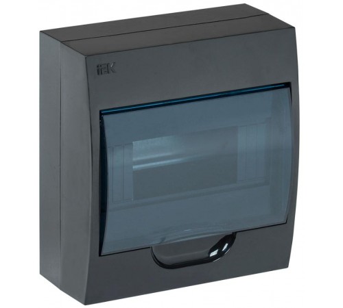 Корпус пластиковый навесной на 8 модулей ЩРН-П-8 черный IP41 KREPTA 3  MKP12-N-08-41-K02  IEK