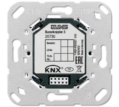 Шинный сопряжитель для датчиков ***3181***, ***3281***; KNX  2073U  Jung