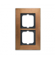 Рамка 2-постовая, серия carat, бронза  1754-0-4259   2CKA001754A4259  ABB