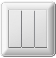 Wessen 59 Белый Выключатель 3-клавишный 16А (сх.05) (в сборе)  VS0516-351-18  Schneider Electric
