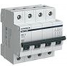 Выключатель автоматический четырёхполюсный ВА47-29М 4P 0,5А 4,5кА B MVA21-4-D05-B-G GENERICA