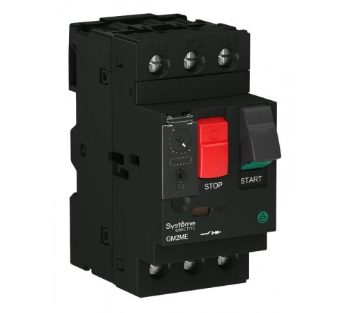 АВТ.ВЫКЛ.ЗАЩ.ДВ. GM2ME 20-25A КОМБ.РАСЦЕПИТЕЛЬ КНОП.УПР.  GM2ME22  Systeme Electric