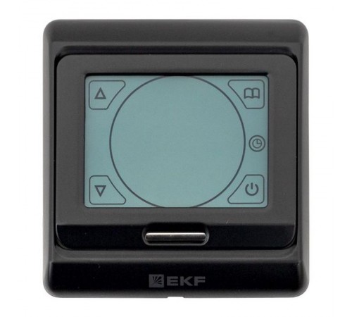 Сенсорный термостат для теплых полов электронный черный 16А 230В  ett-3b  EKF