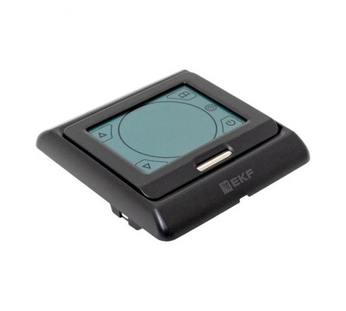 Сенсорный термостат для теплых полов электронный черный 16А 230В  ett-3b  EKF