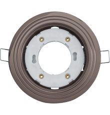 Светильник встраиваемый под лампу GX53 NGX 93 041 NGX-R6-005-GX53 (2 Круга черный хром)  93041  Navigator