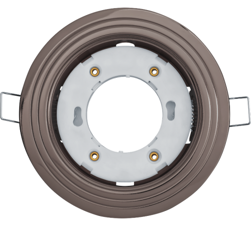 Светильник встраиваемый под лампу GX53 NGX 93 041 NGX-R6-005-GX53 (2 Круга черный хром)  93041  Navigator