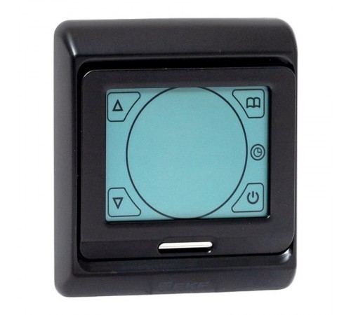 Сенсорный термостат для теплых полов электронный черный 16А 230В  ett-3b  EKF