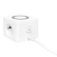Удлинитель "Куб" 2 гнезда 3USB 2,4А+зарядное устройство 1,3 метра 1мм2  UBA-CUB-3-WC  EKF