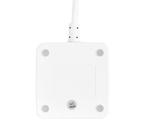 Удлинитель "Куб" 2 гнезда 3USB 2,4А+зарядное устройство 1,3 метра 1мм2  UBA-CUB-3-WC  EKF