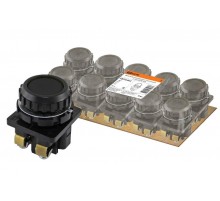 Выключатель кнопочный КЕ 011-У2-исп.4 черный 1з 10A 660B IP40  SQ0753-0012  TDM