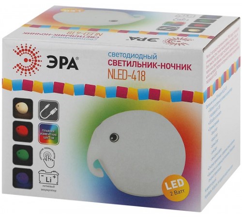 Светильник настольный NLED-418-2W-W белый  Б0044559  ЭРА