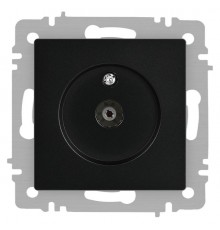 Розетка Intro Accent 6-301-05 TV одиночная, IP20, СУ, антрацит  Б0063611  Intro