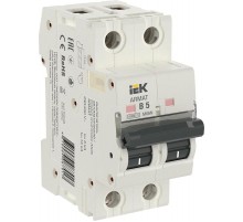 Выключатель автоматический двухполюсный M06N 2P B 5А 6кА ARMAT  AR-M06N-2-B005  IEK