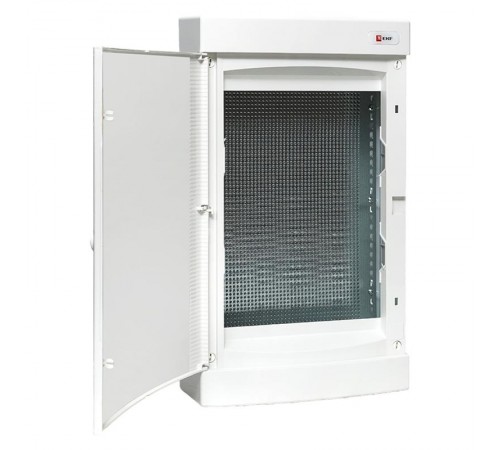 Щит слаботочный навесной "Unix" белая дверь 3 габарит 485x287x112 IP41   ux-3m-nw  EKF